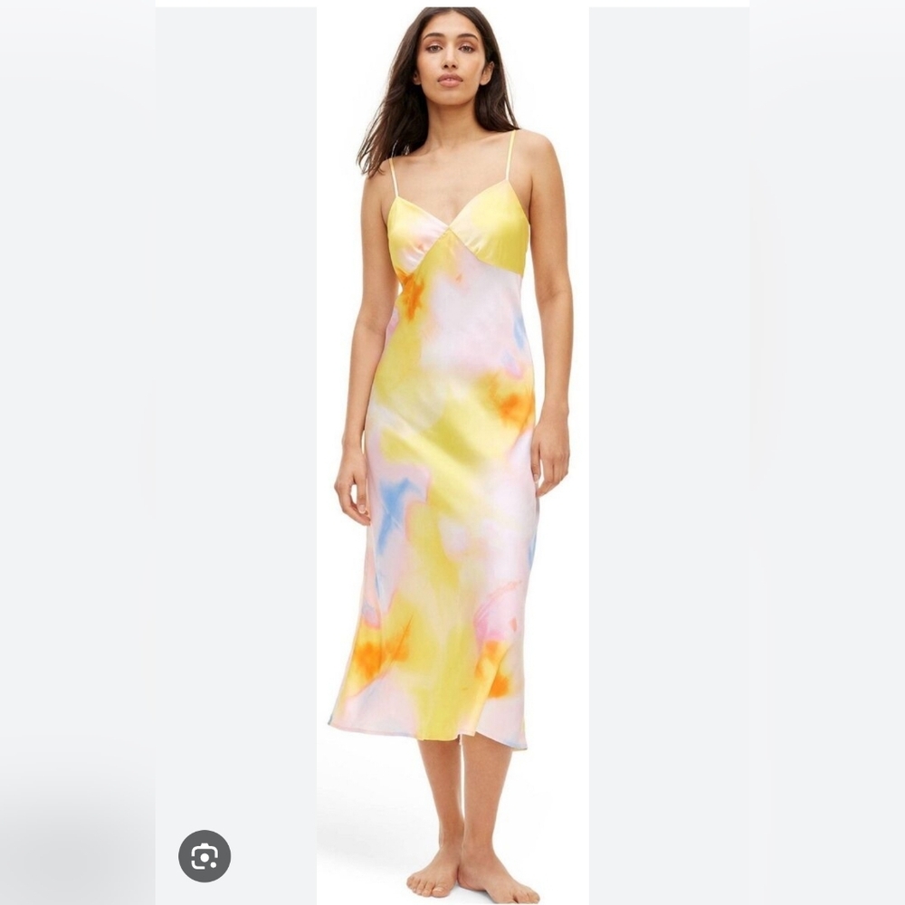 Diane von Furstenberg Women's Long Satin Sunset Slip Dress - DVF for Target